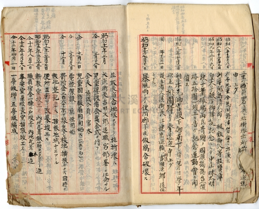 民國十年起到光復止學校沿革誌（日本原件部分）中興國民小學主題的圖片縮圖第9張