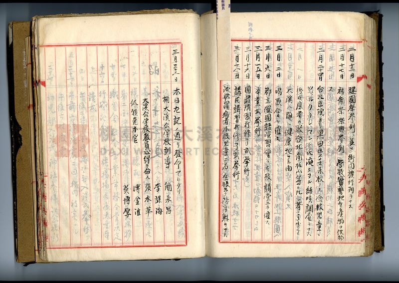 自民前十四年起沿革誌 大溪國民學校總務課主題的圖片縮圖第108張