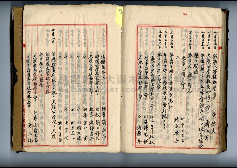自民前十四年起沿革誌 大溪國民學校總務課主題的圖片縮圖第137張