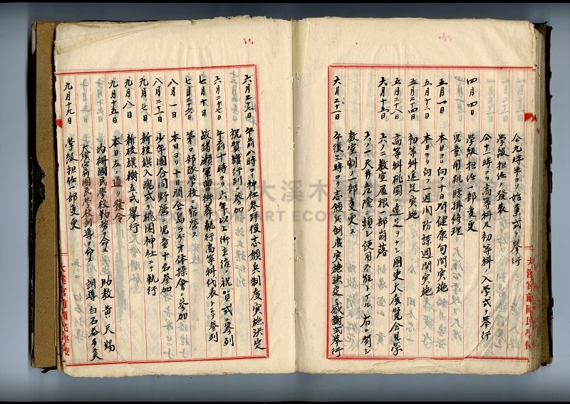 自民前十四年起沿革誌 大溪國民學校總務課主題的圖片縮圖第138張