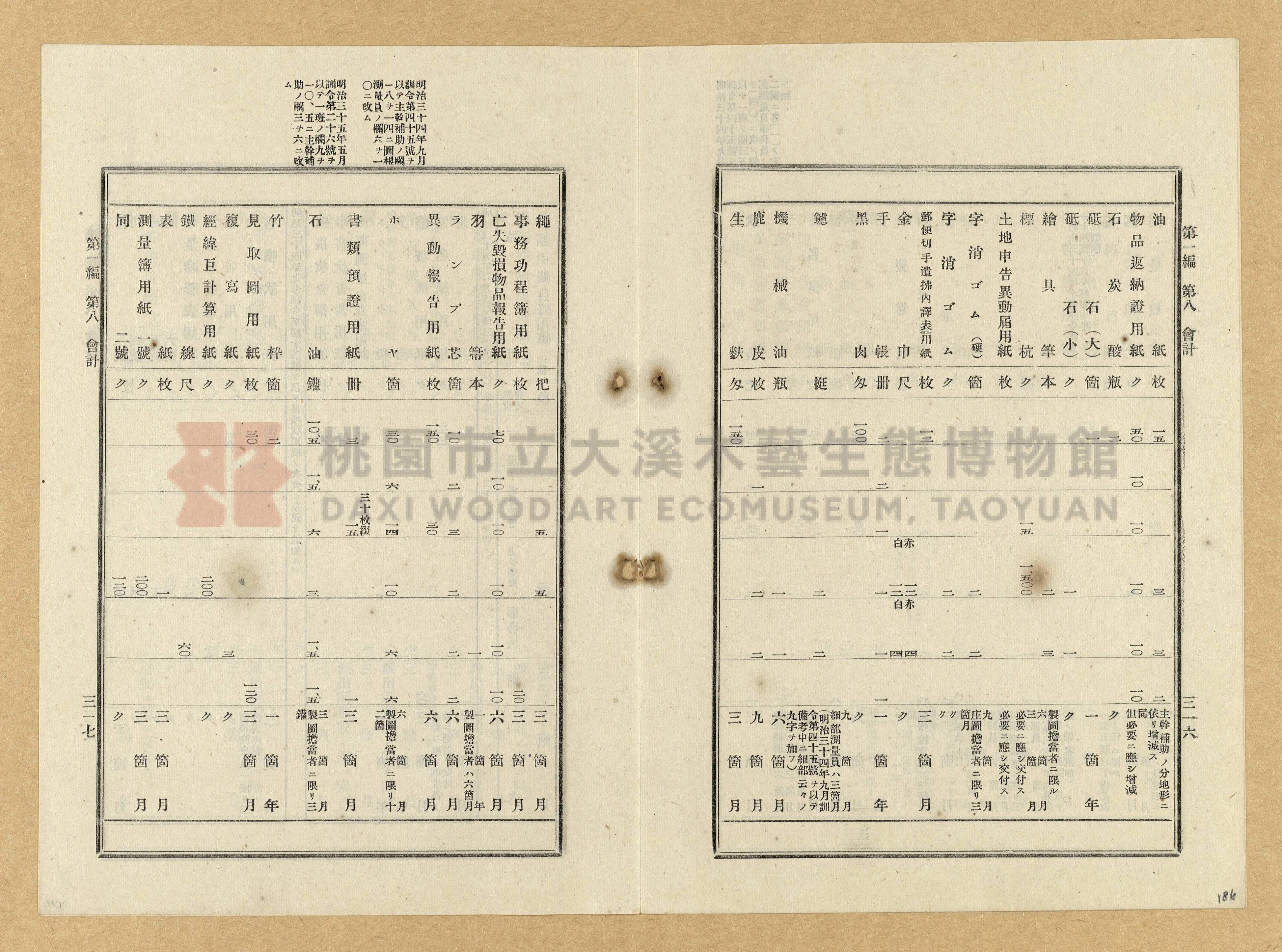 《臺灣土地調查法規》全書主題的圖片縮圖第186張