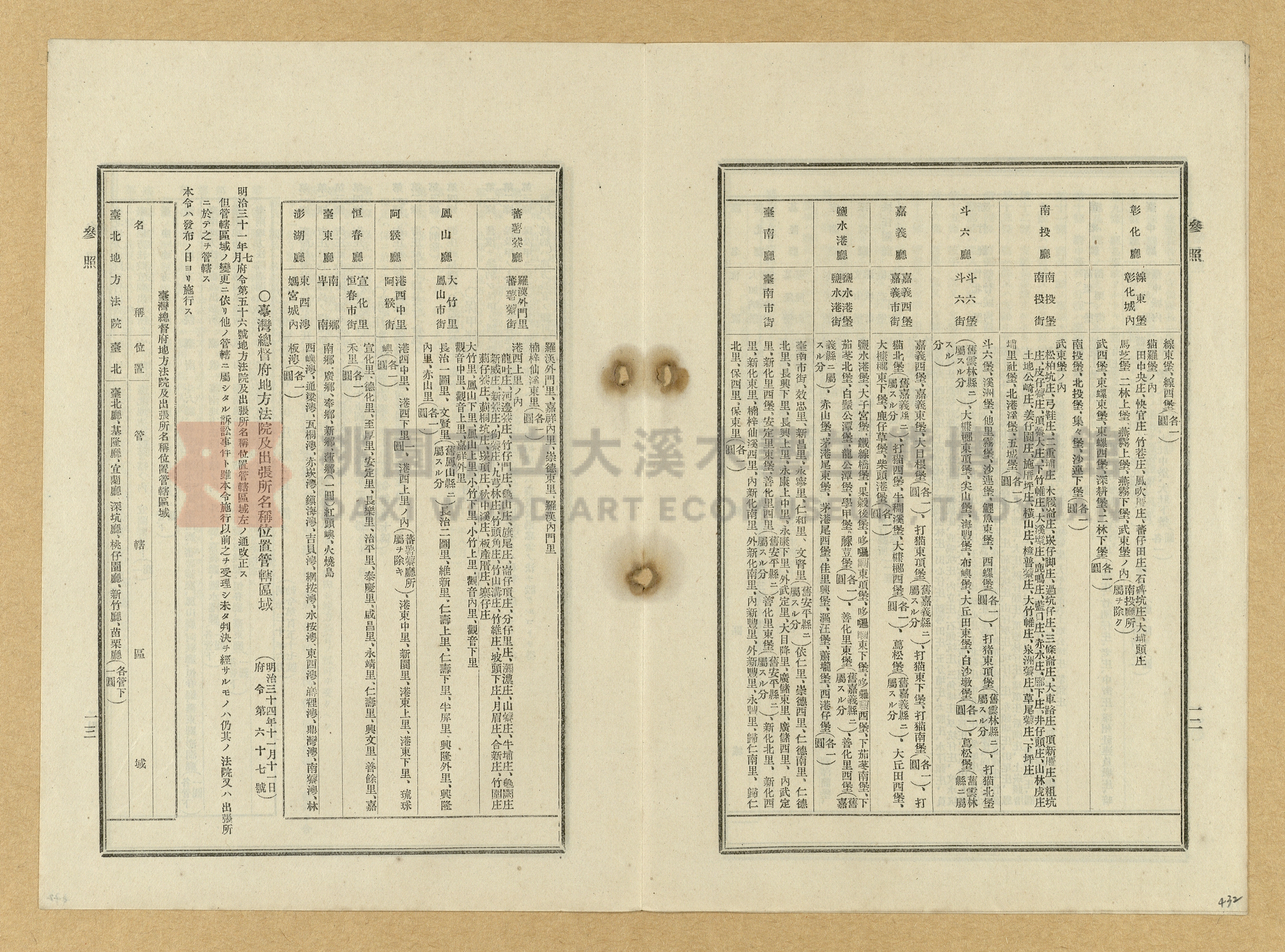 《臺灣土地調查法規》全書主題的圖片縮圖第432張