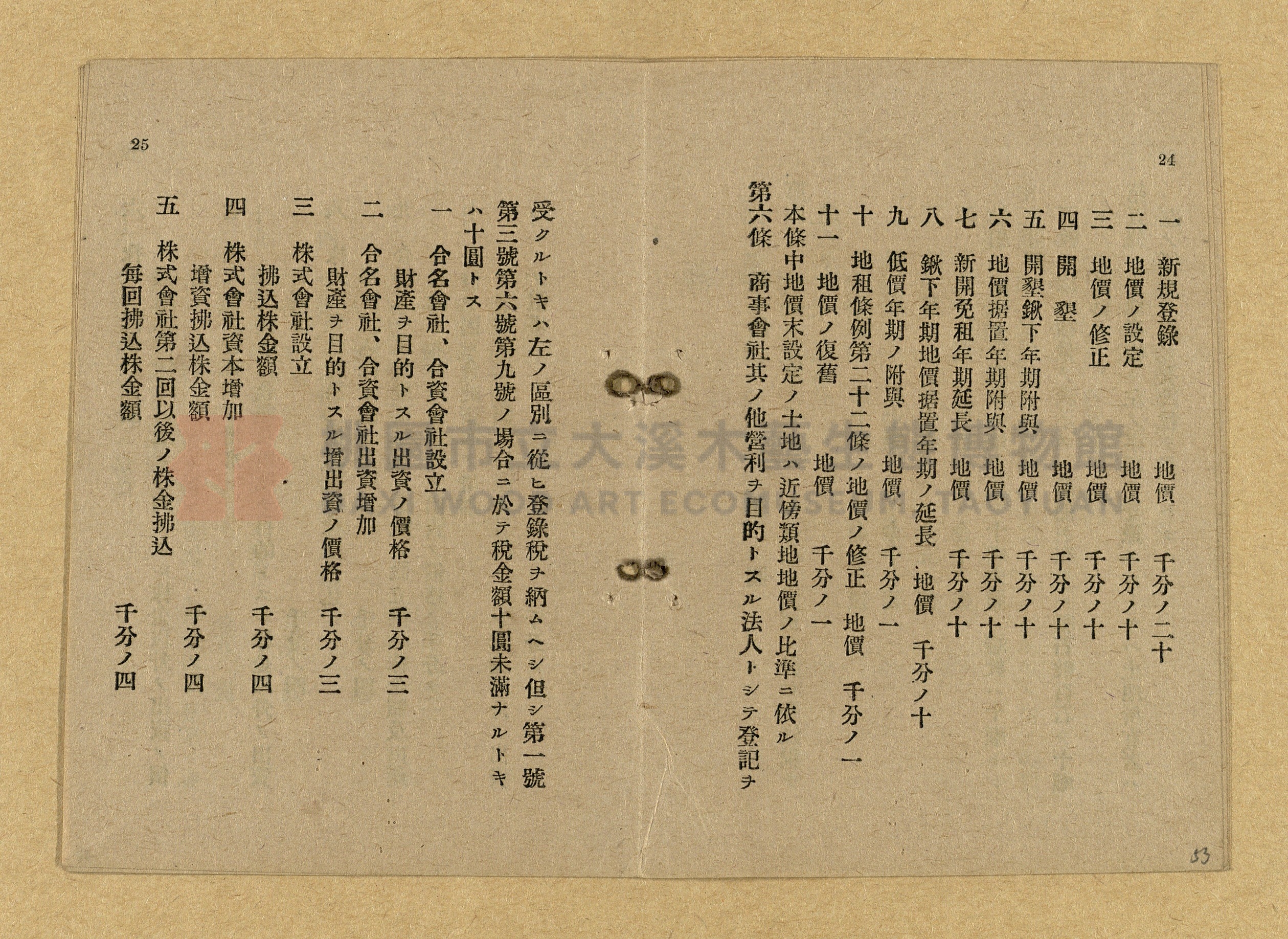 《和漢兩文臺灣印紙稅規則詳解全》增補再版主題的圖片縮圖第53張