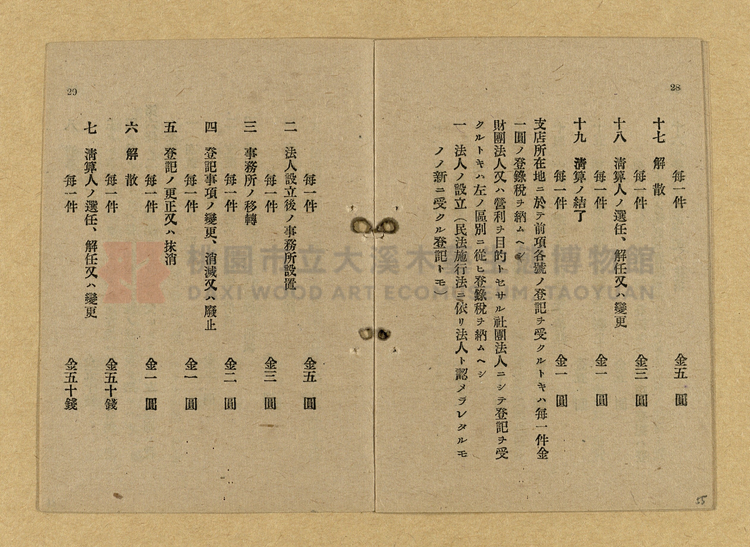 《和漢兩文臺灣印紙稅規則詳解全》增補再版主題的圖片縮圖第55張