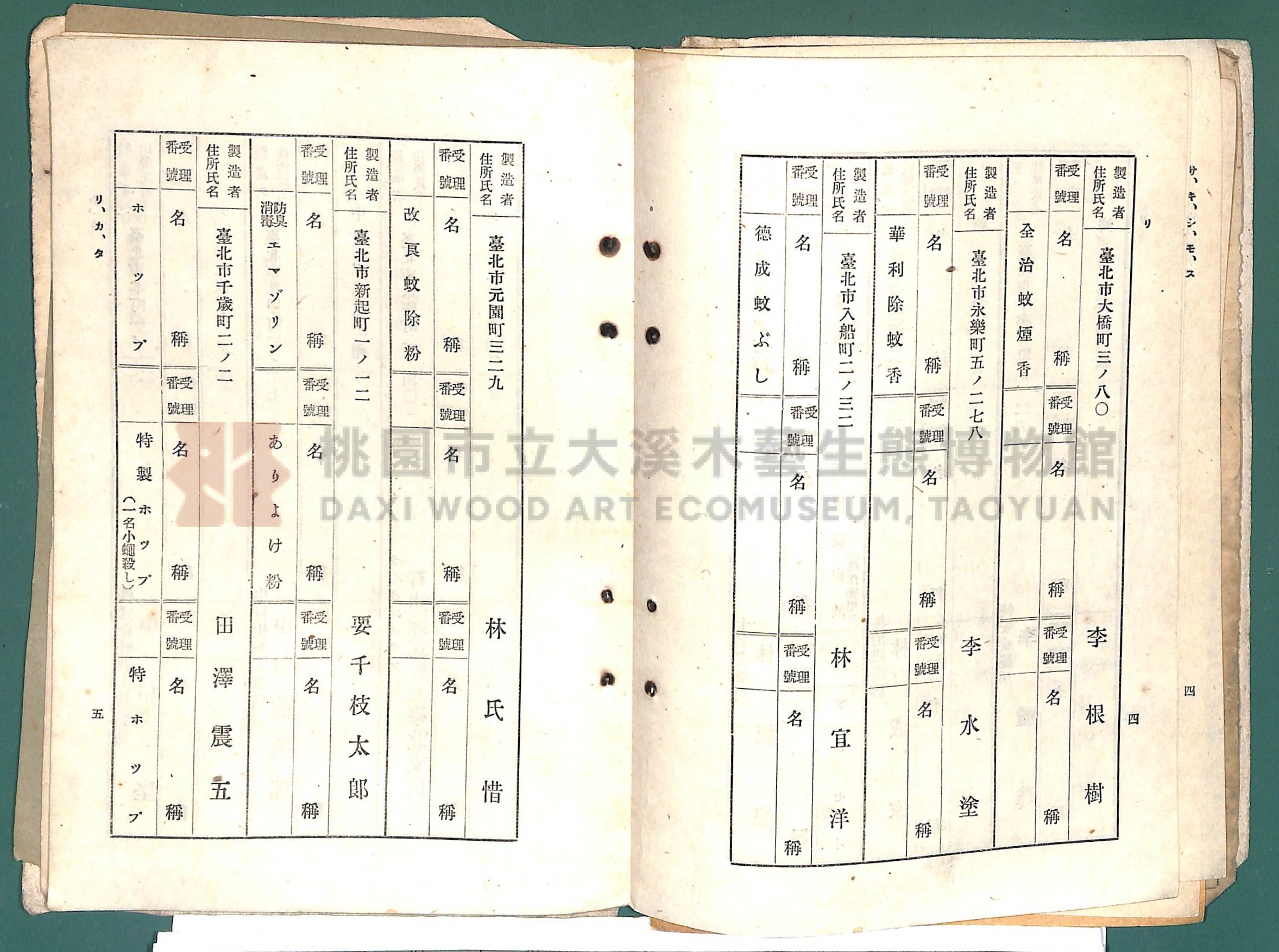 《大嵙崁公學校第一學年通告簿》 （含部分昭和16年藥房藥品名冊）主題的圖片縮圖第11張
