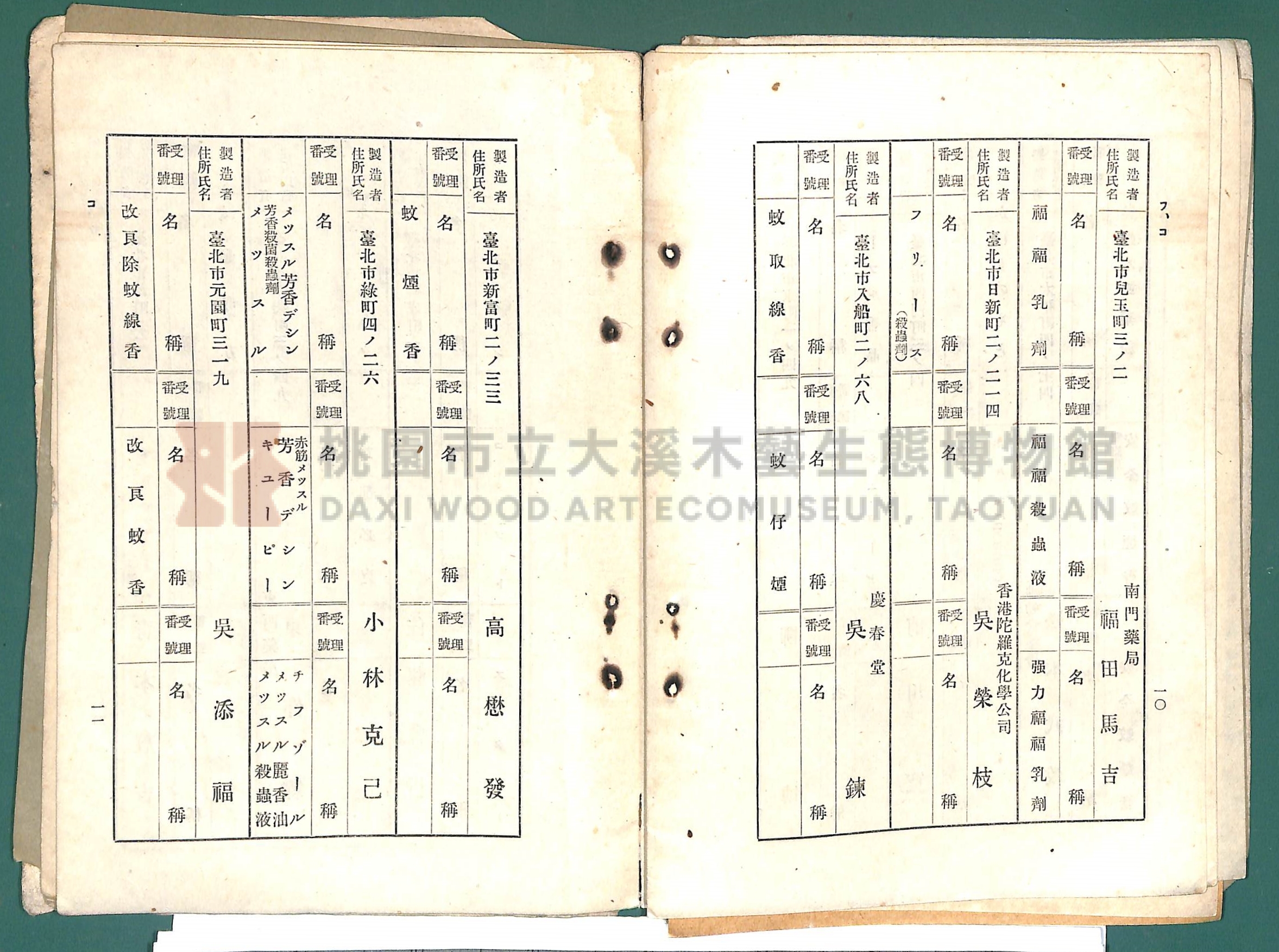 《大嵙崁公學校第一學年通告簿》 （含部分昭和16年藥房藥品名冊）主題的圖片縮圖第14張