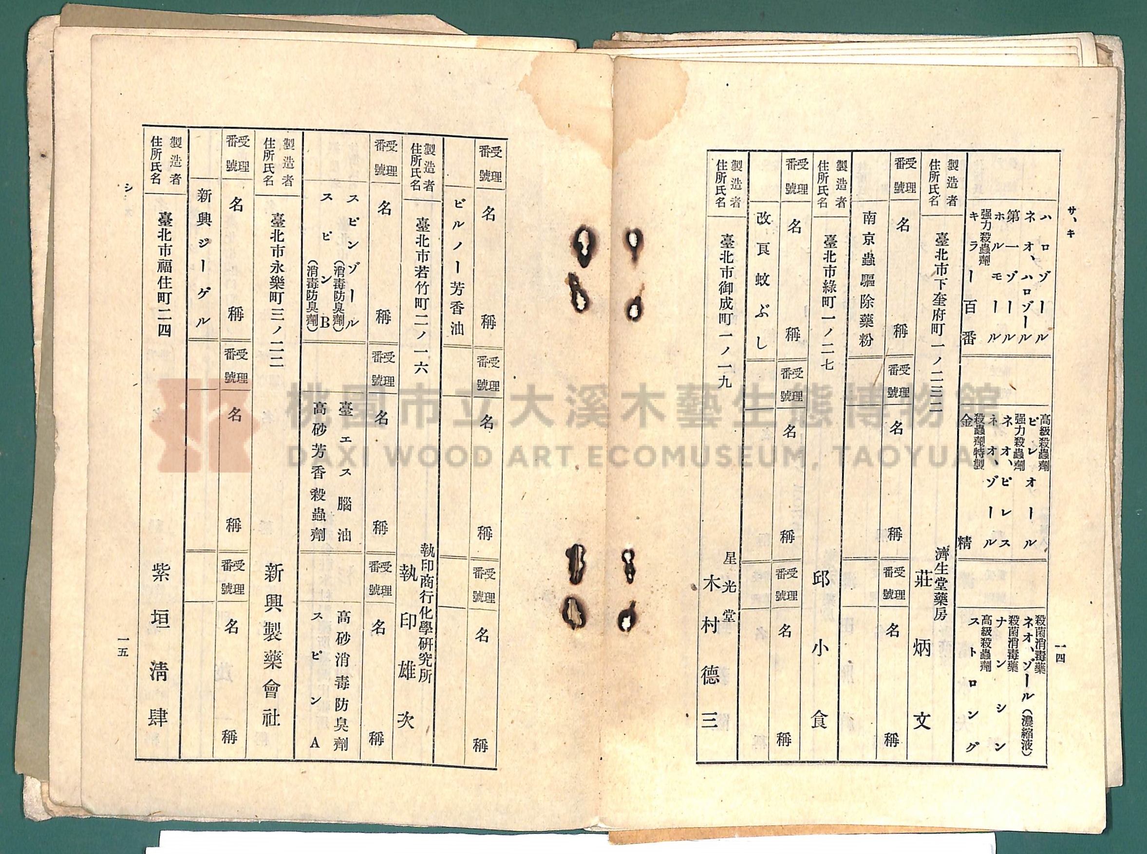 《大嵙崁公學校第一學年通告簿》 （含部分昭和16年藥房藥品名冊）主題的圖片縮圖第16張