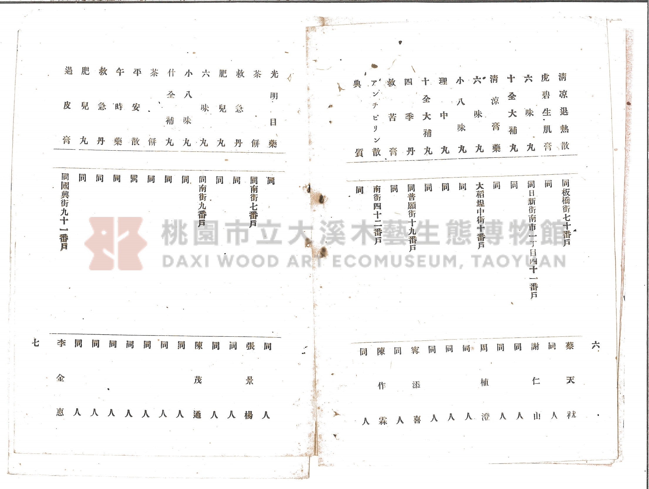 《臺北本島製造輸入賣藥目錄》主題的圖片縮圖第7張