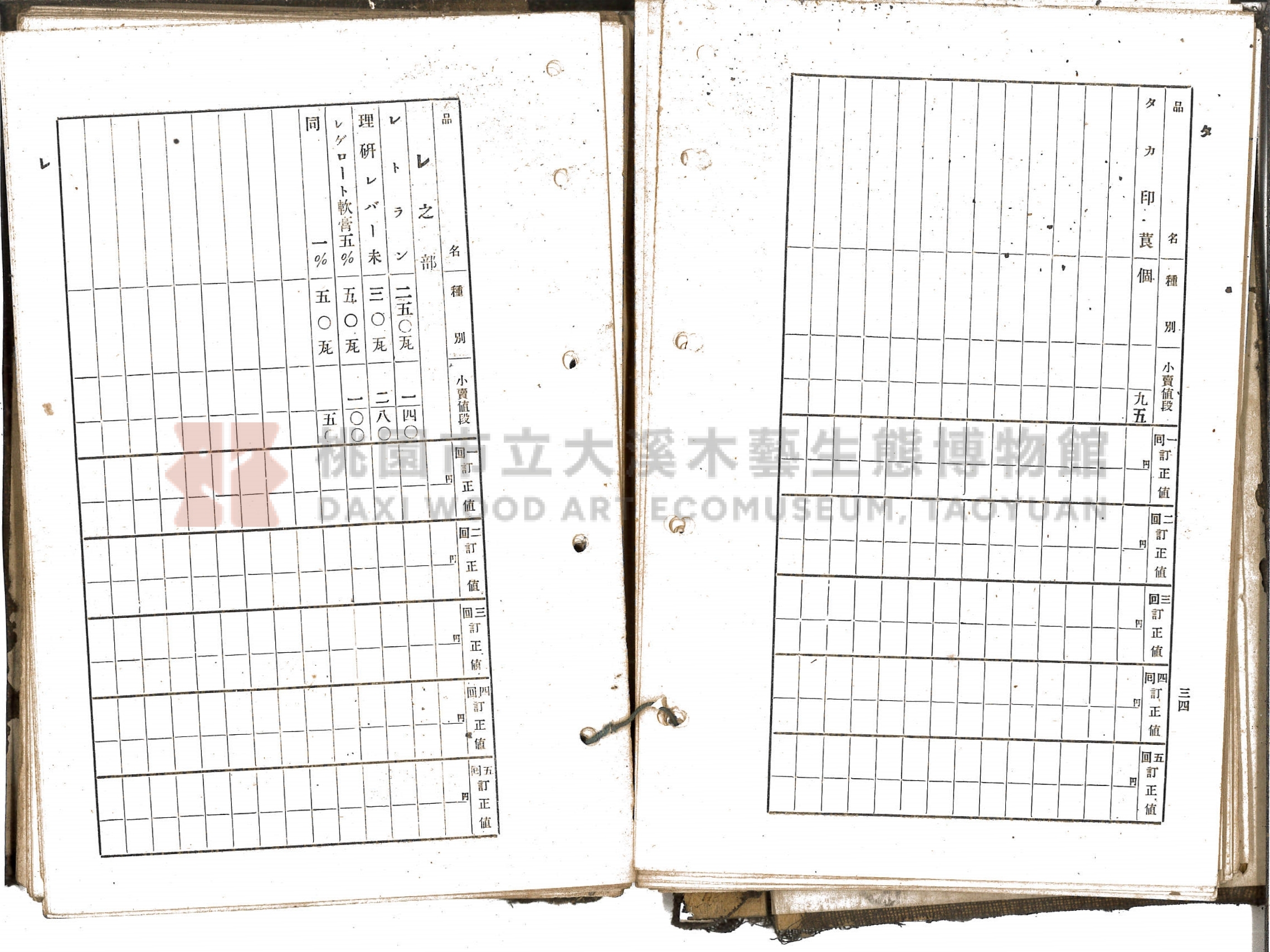 《新竹藥品協會規約並小賣最高價格帳》主題的圖片縮圖第29張