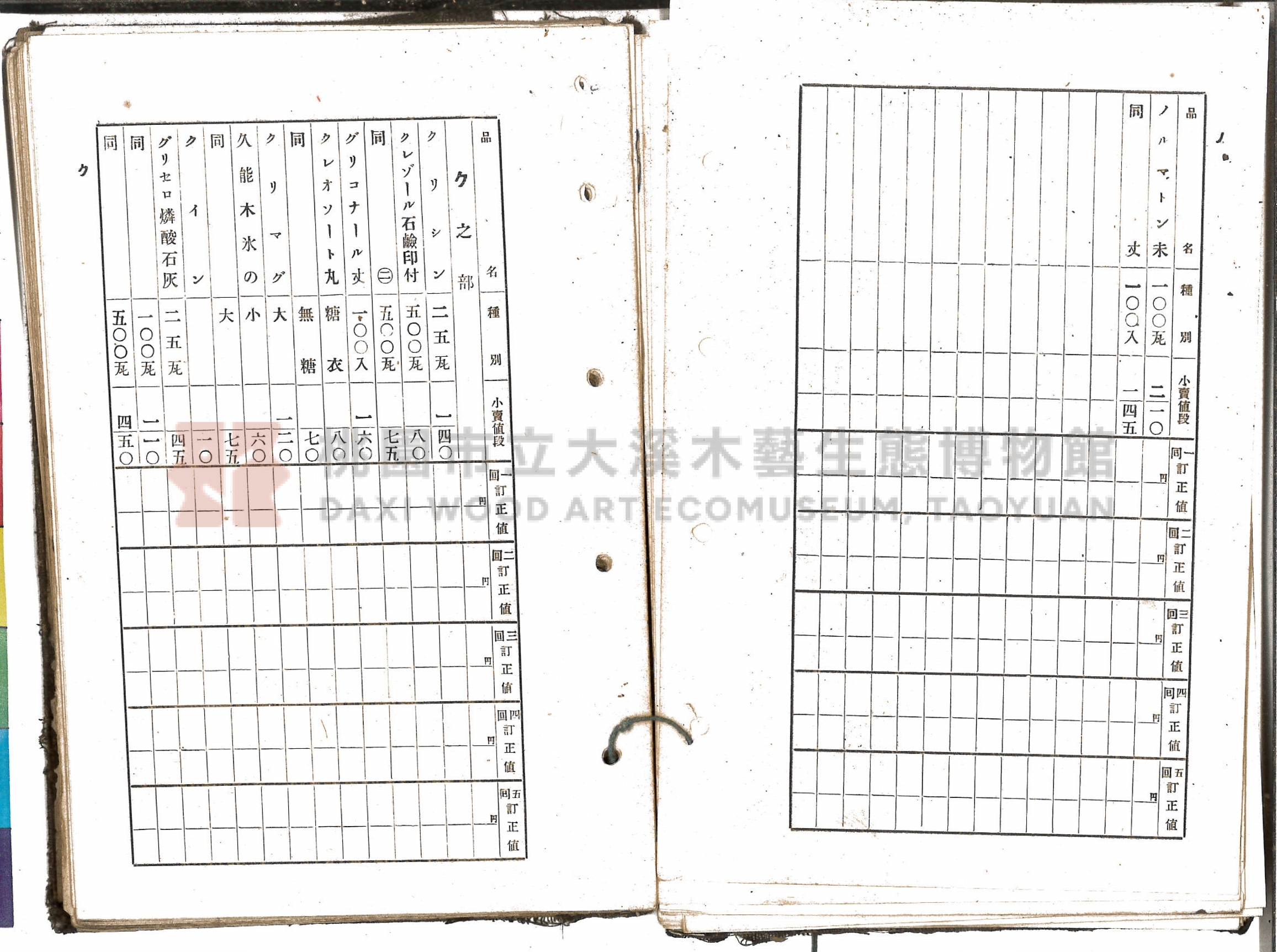 《新竹藥品協會規約並小賣最高價格帳》主題的圖片縮圖第38張