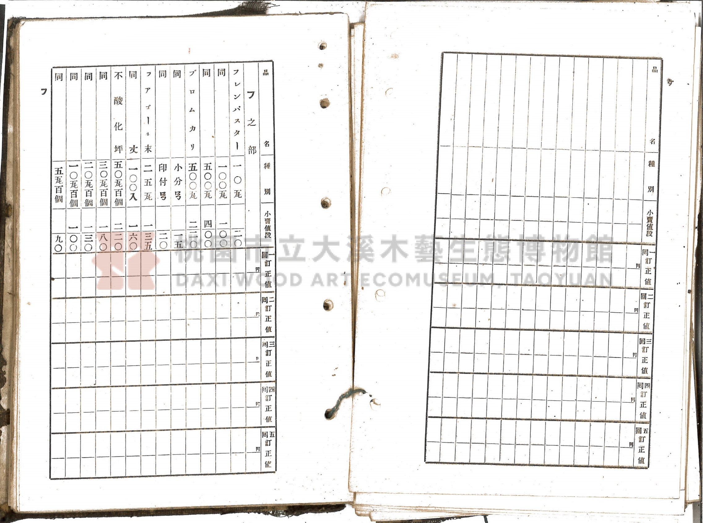《新竹藥品協會規約並小賣最高價格帳》主題的圖片縮圖第42張