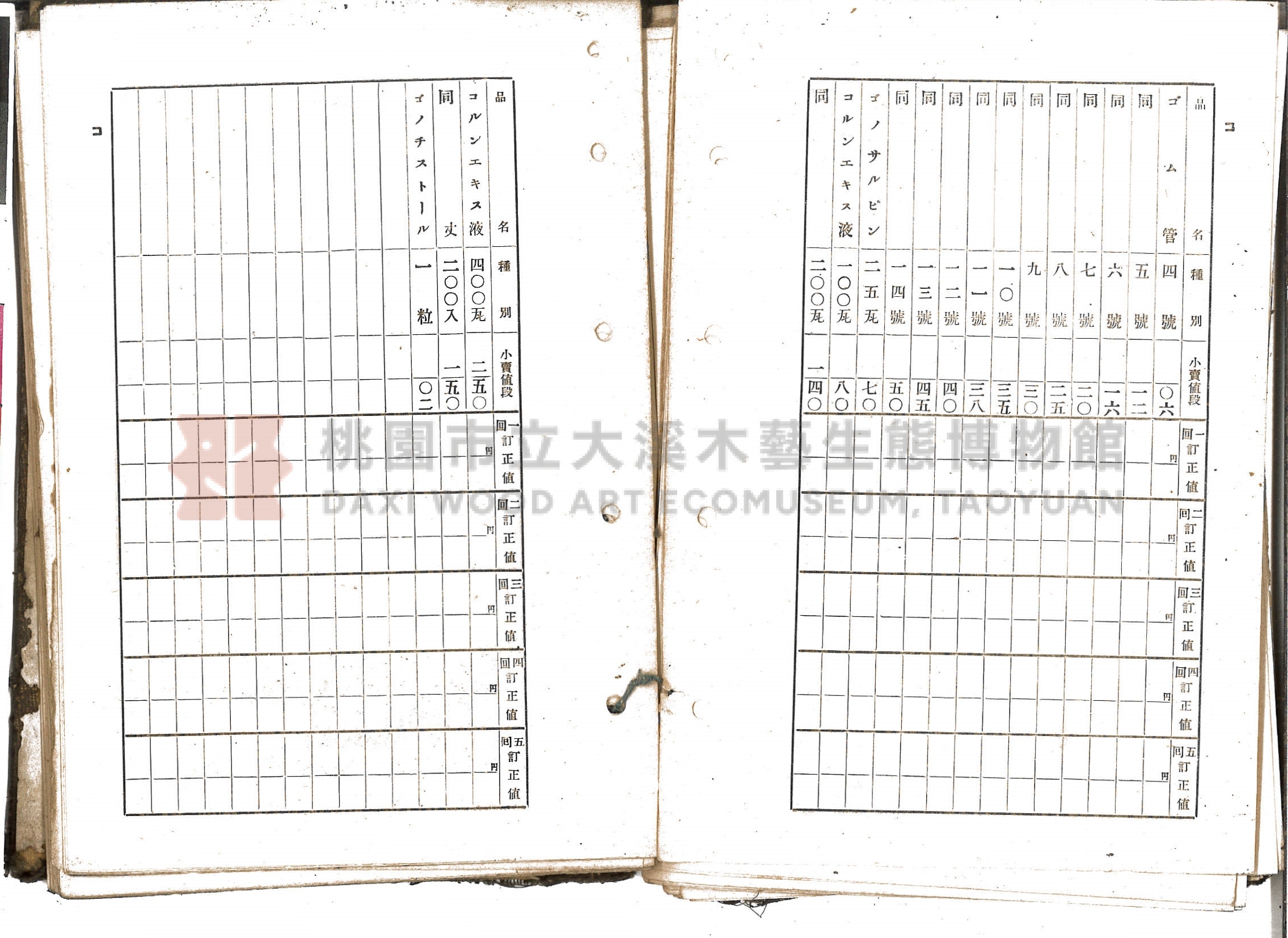 《新竹藥品協會規約並小賣最高價格帳》主題的圖片縮圖第45張