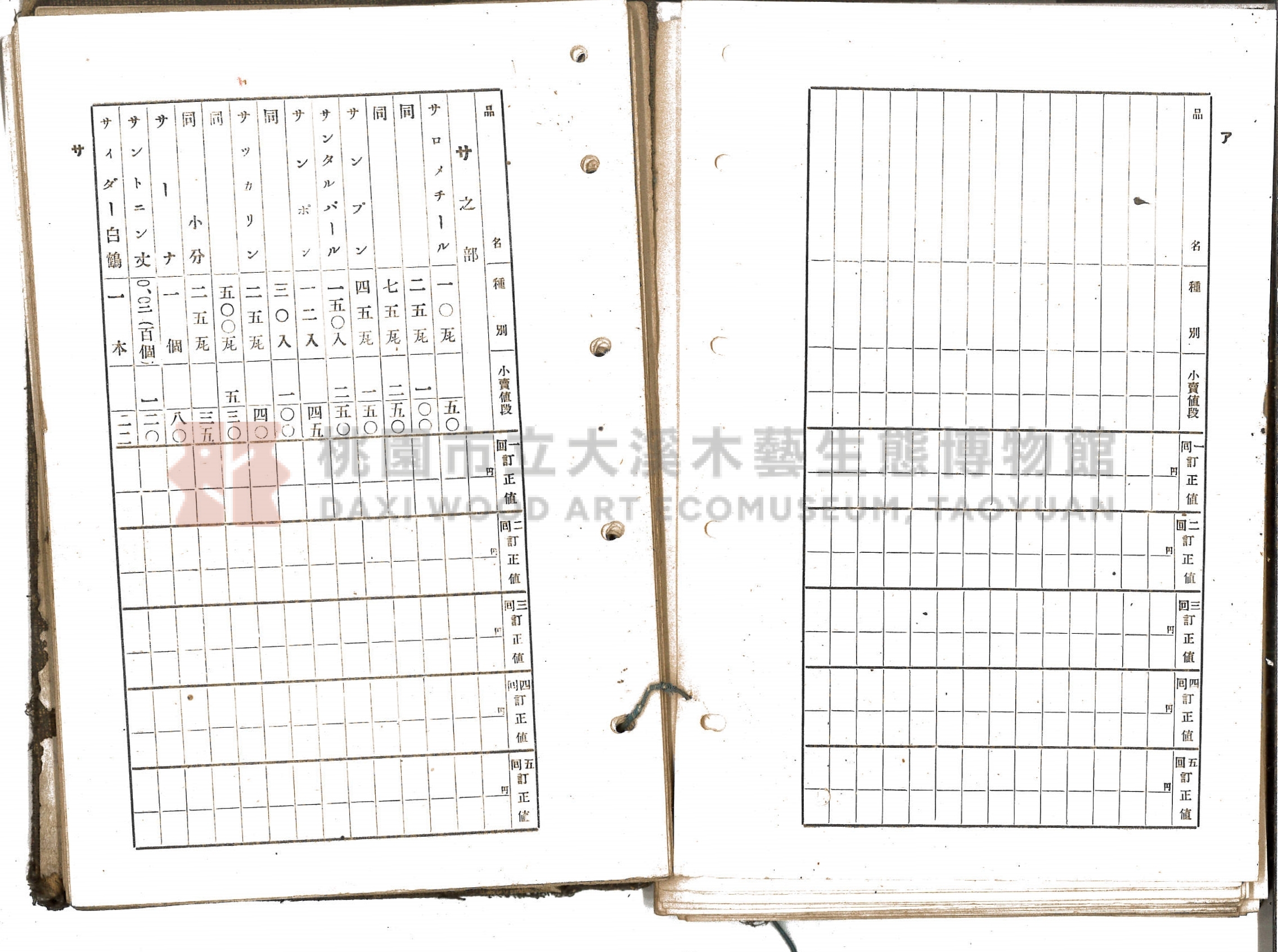 《新竹藥品協會規約並小賣最高價格帳》主題的圖片縮圖第54張