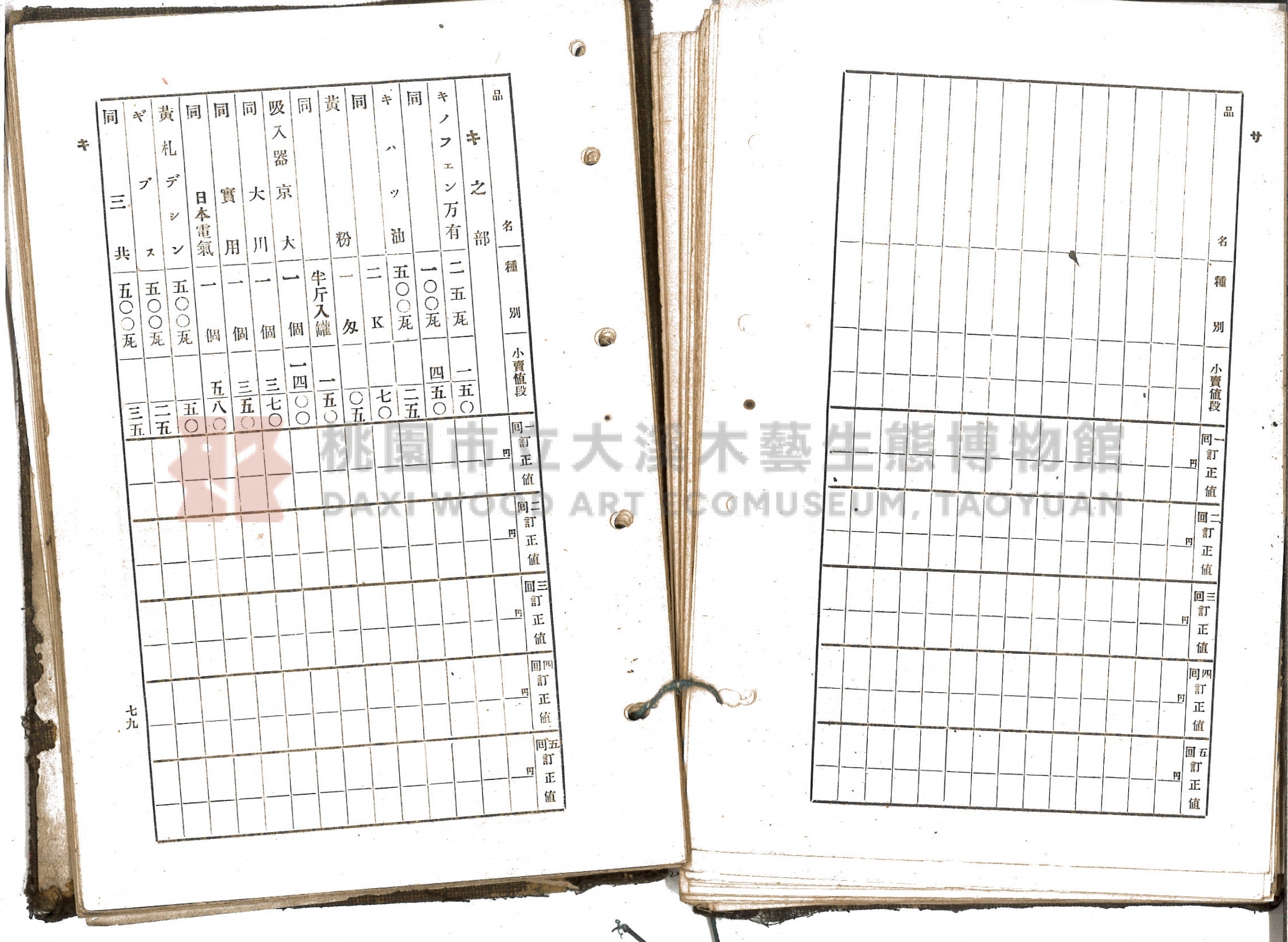 《新竹藥品協會規約並小賣最高價格帳》主題的圖片縮圖第56張