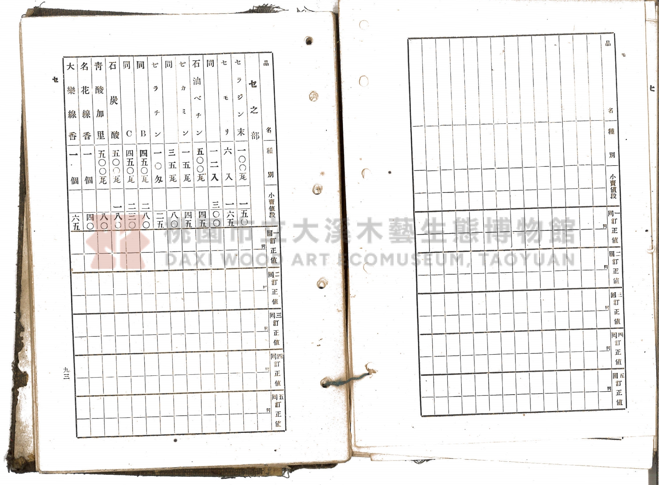 《新竹藥品協會規約並小賣最高價格帳》主題的圖片縮圖第65張