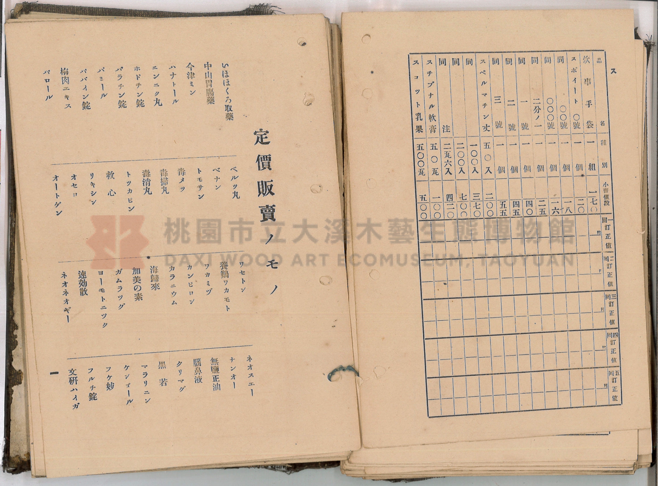 《新竹藥品協會規約並小賣最高價格帳》主題的圖片縮圖第68張