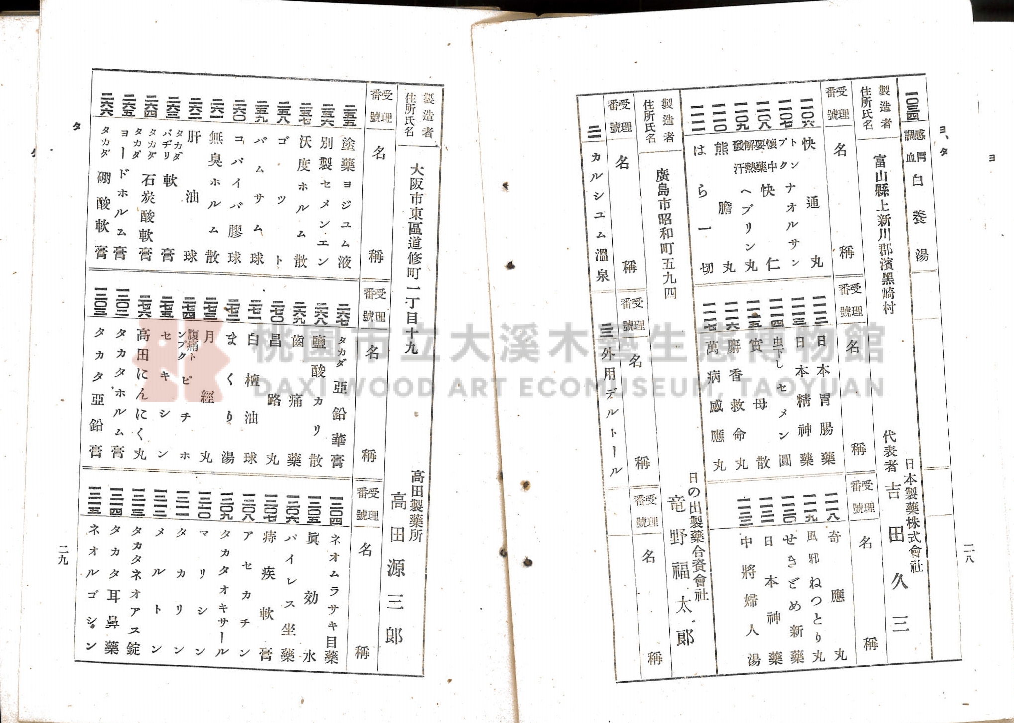 臺北市藥業組合《移入製造賣藥、賣藥類似品目錄》主題的圖片縮圖第24張