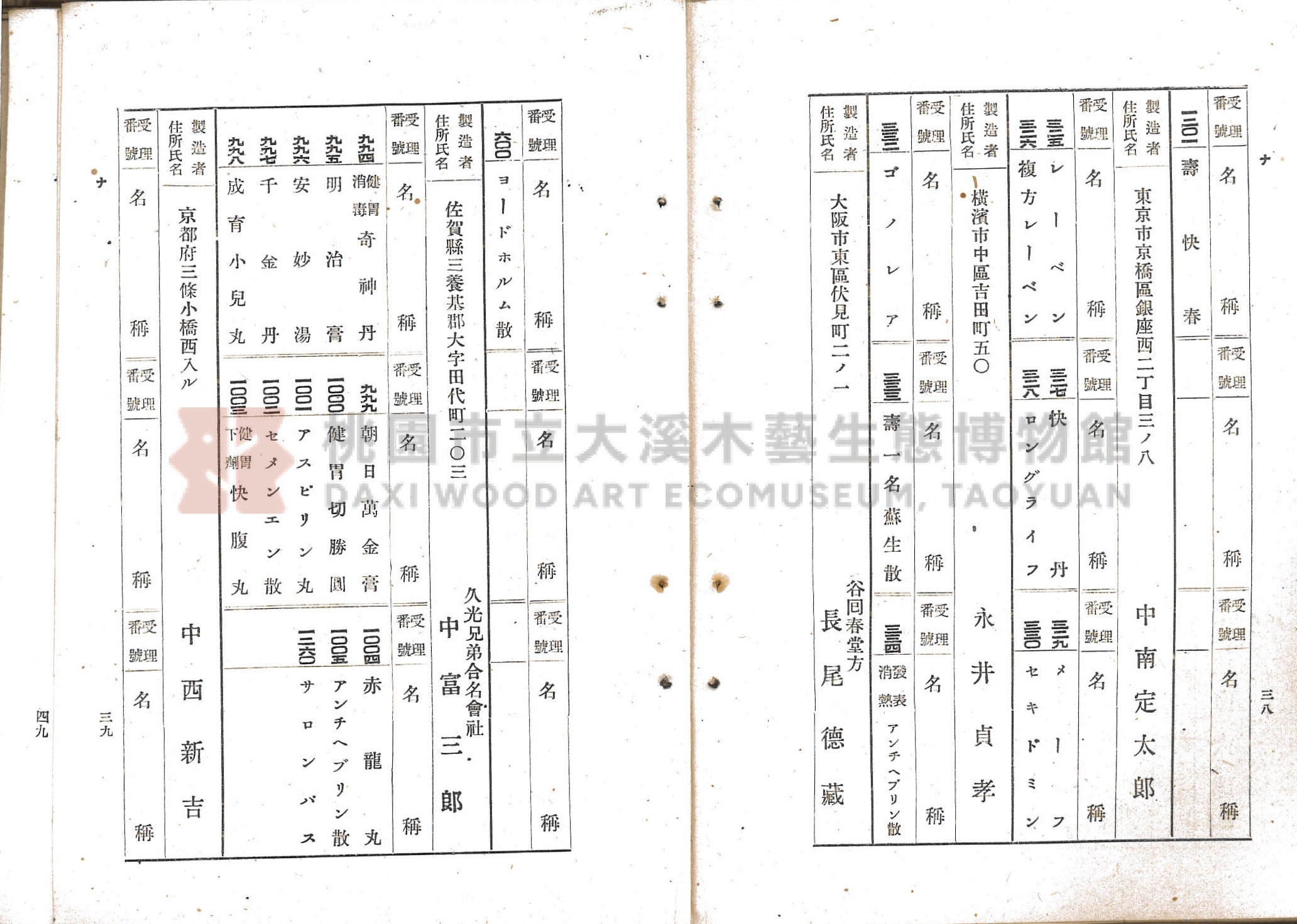 臺北市藥業組合《移入製造賣藥、賣藥類似品目錄》主題的圖片縮圖第29張