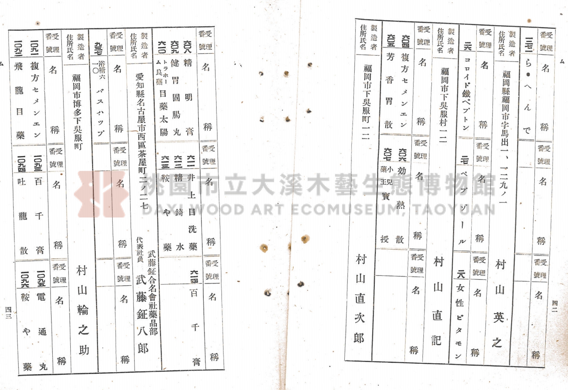臺北市藥業組合《移入製造賣藥、賣藥類似品目錄》主題的圖片縮圖第31張