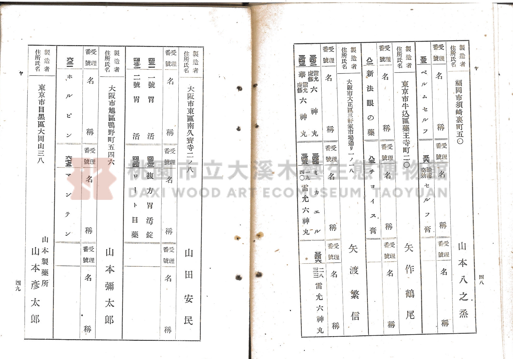 臺北市藥業組合《移入製造賣藥、賣藥類似品目錄》主題的圖片縮圖第34張