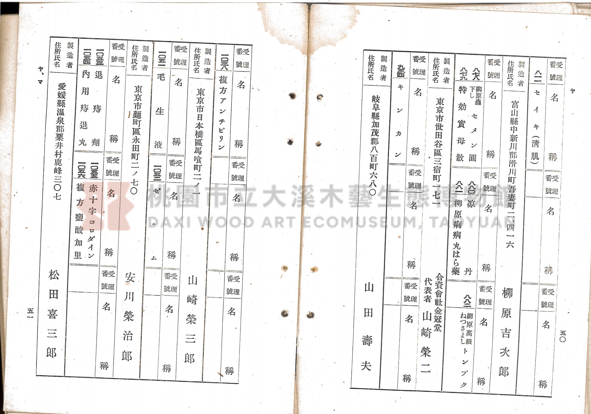 臺北市藥業組合《移入製造賣藥、賣藥類似品目錄》主題的圖片縮圖第35張