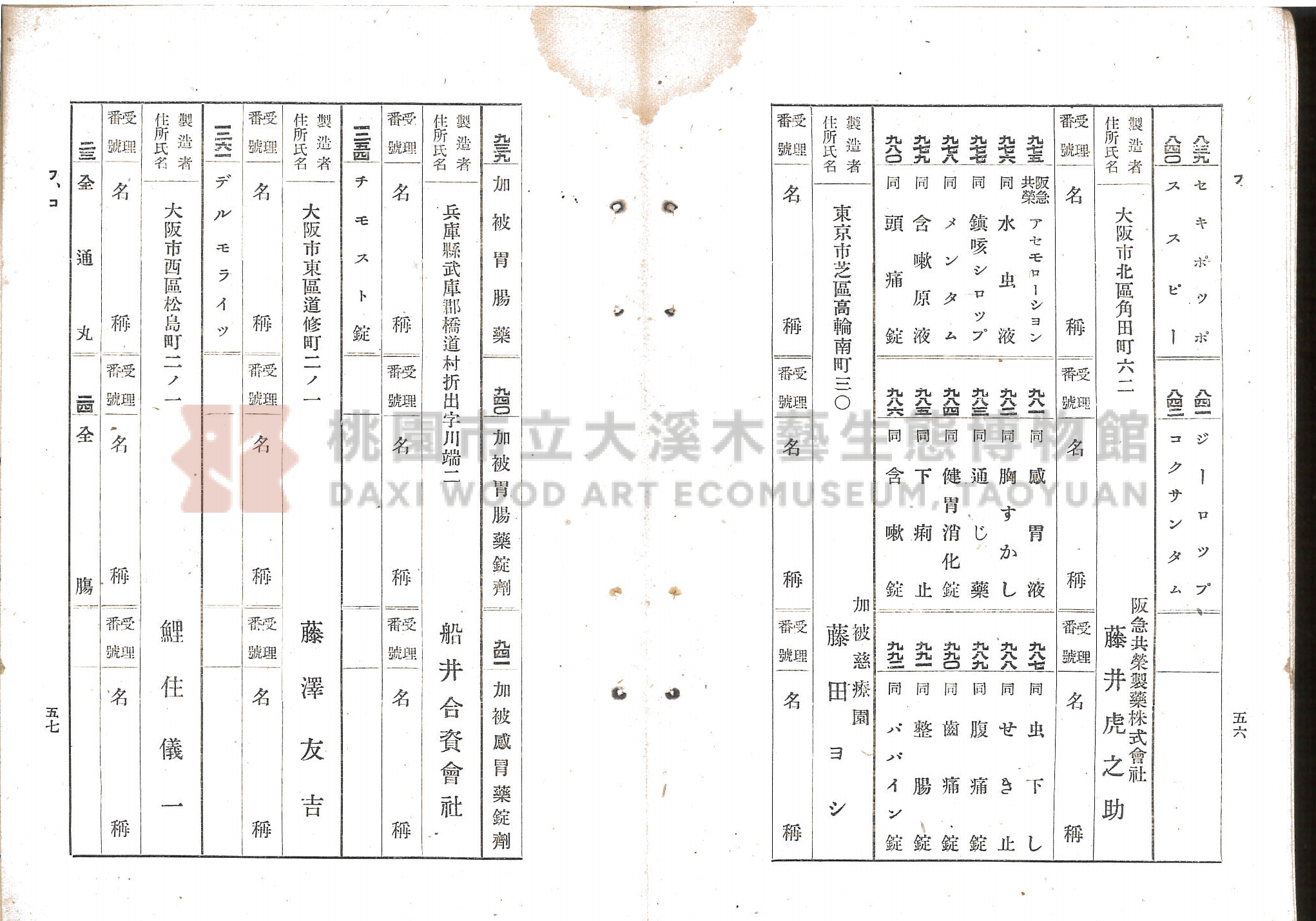 臺北市藥業組合《移入製造賣藥、賣藥類似品目錄》主題的圖片縮圖第38張