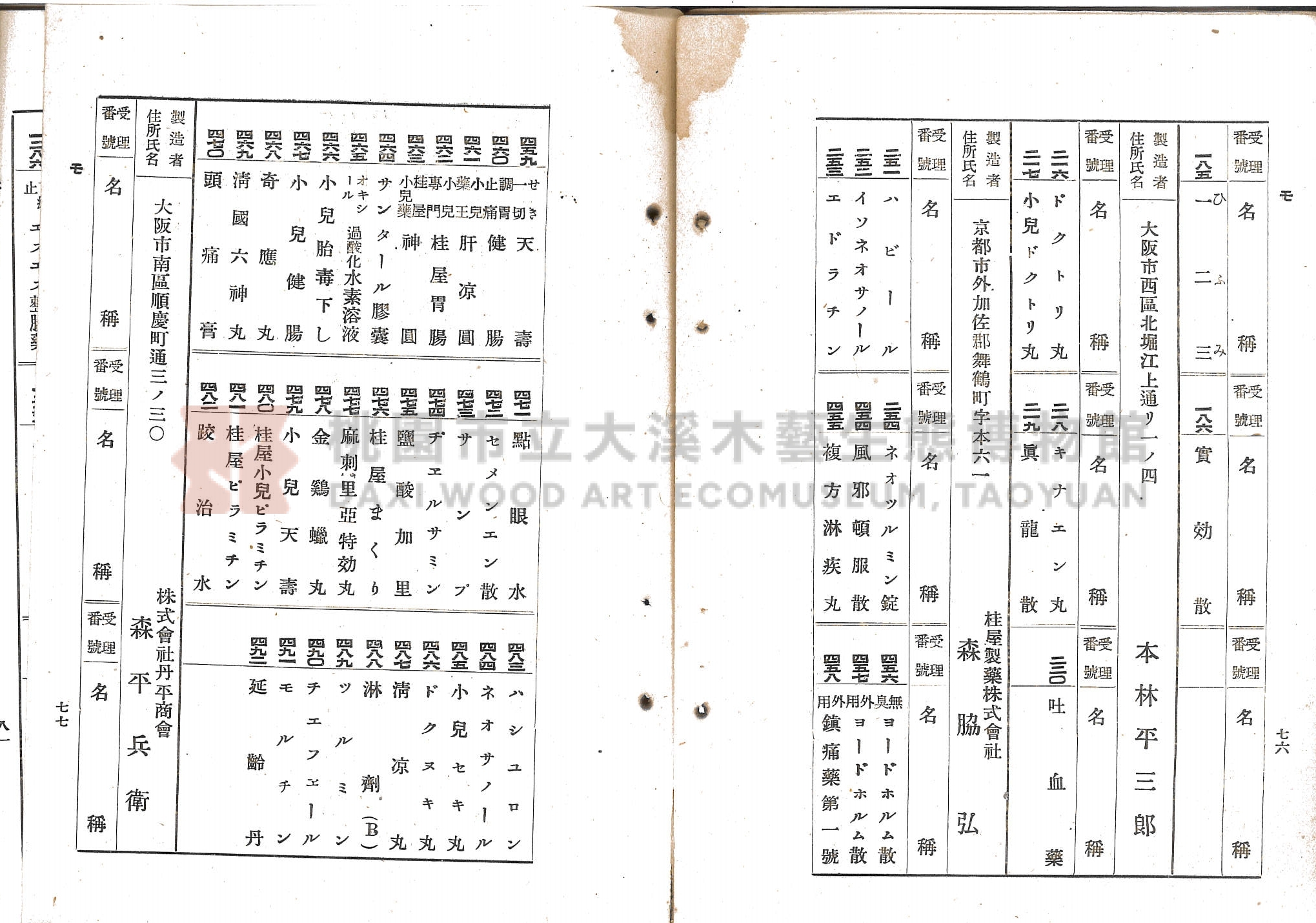 臺北市藥業組合《移入製造賣藥、賣藥類似品目錄》主題的圖片縮圖第48張