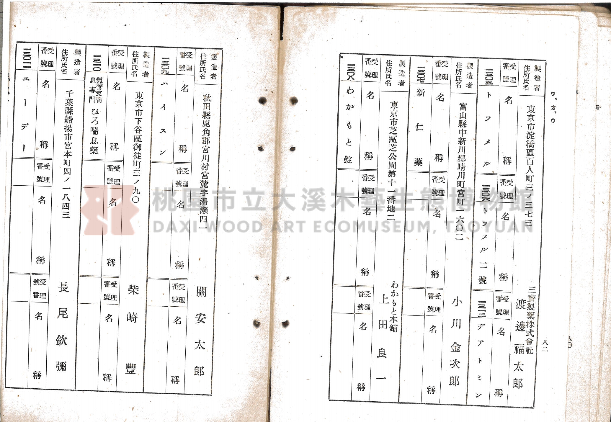 臺北市藥業組合《移入製造賣藥、賣藥類似品目錄》主題的圖片縮圖第51張