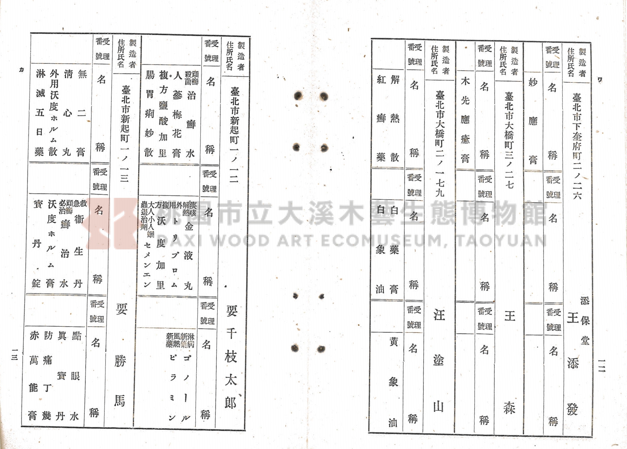 臺北市藥業組合《移入製造賣藥、賣藥類似品目錄》主題的圖片縮圖第69張