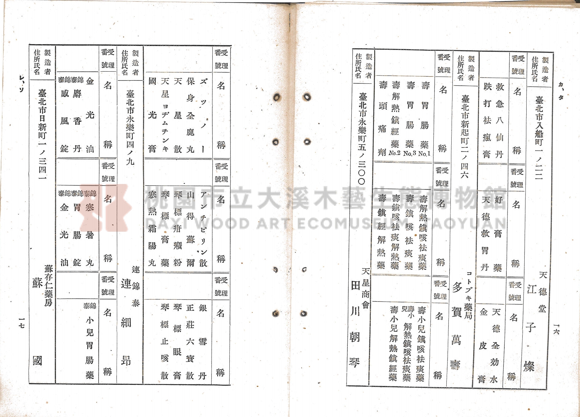 臺北市藥業組合《移入製造賣藥、賣藥類似品目錄》主題的圖片縮圖第71張