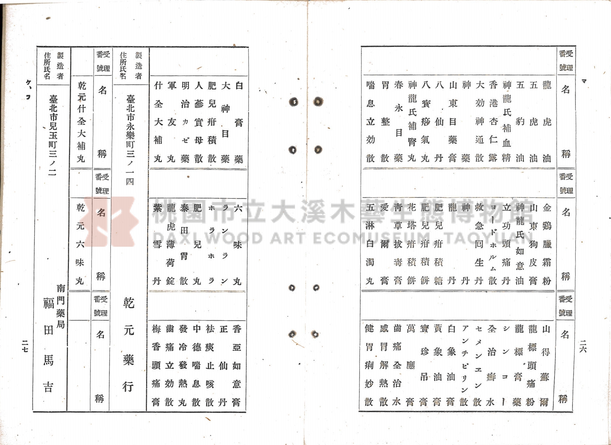 臺北市藥業組合《移入製造賣藥、賣藥類似品目錄》主題的圖片縮圖第77張