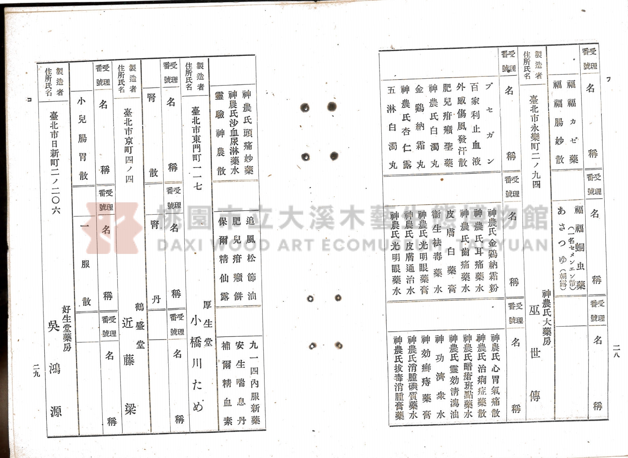 臺北市藥業組合《移入製造賣藥、賣藥類似品目錄》主題的圖片縮圖第78張